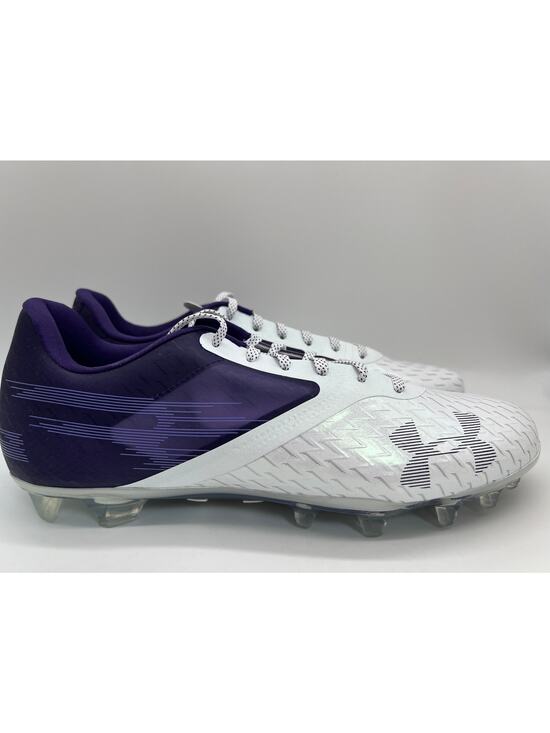 Under Armour Blur LUX MC Football Cleats White Purple 3023190-500 Men\'s Size 13 main image 7
